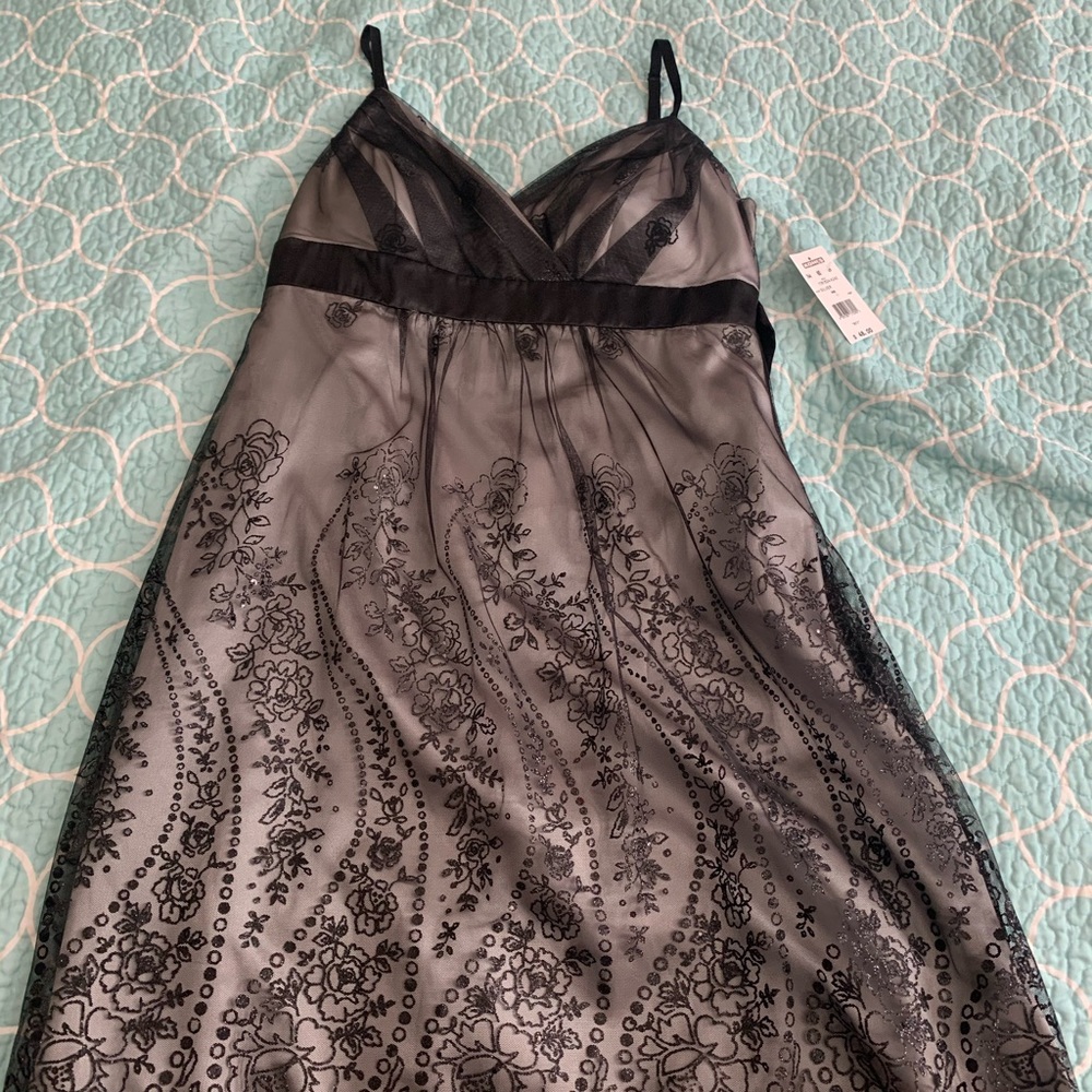 Black and Silver Sparkly Dress